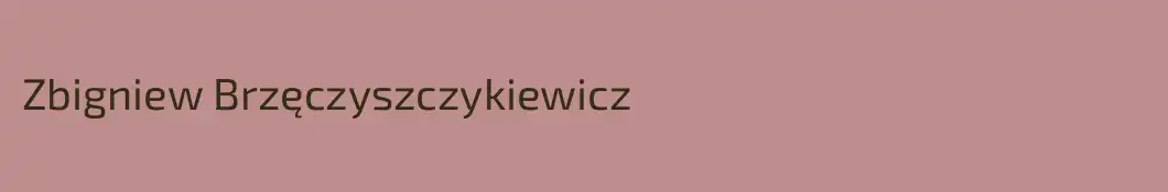 Zbigniew Brzęczyszczykiewicz